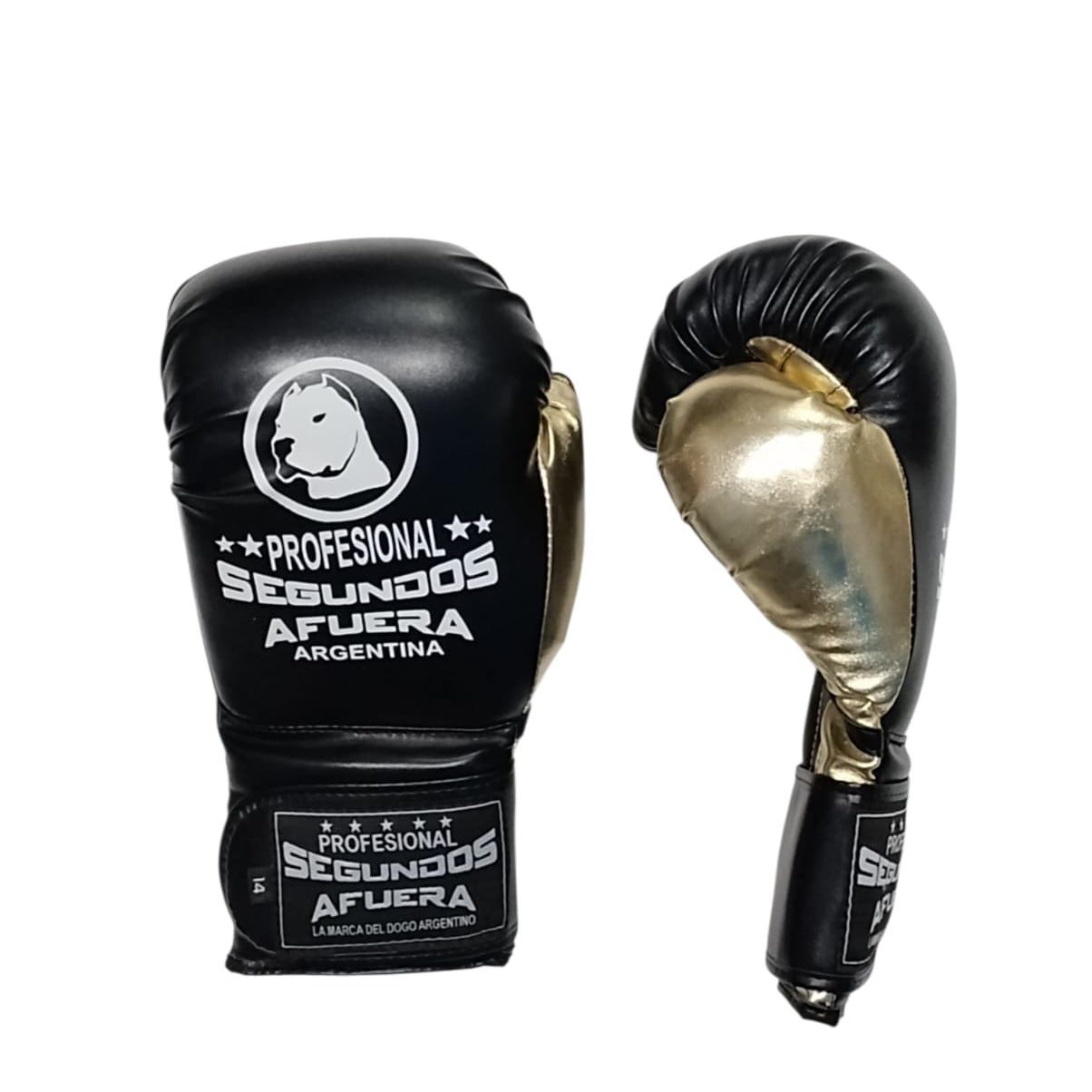 GUANTE PROFESIONAL NEGRO CON DORADO