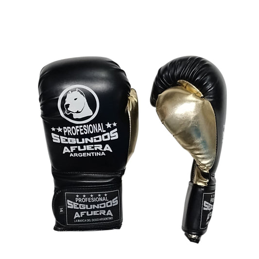 GUANTE PROFESIONAL NEGRO CON DORADO