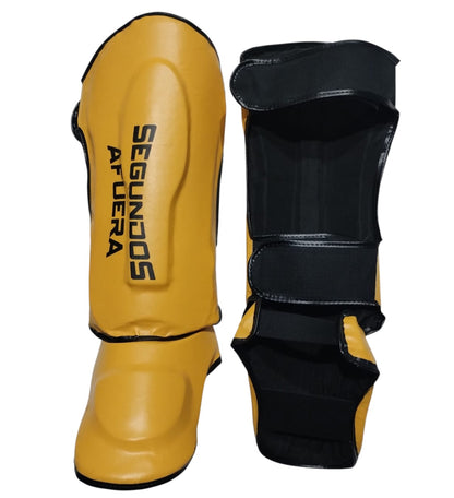 PROTECTOR DE TIBIA RIGIDO PROFESIONAL AMARILLO