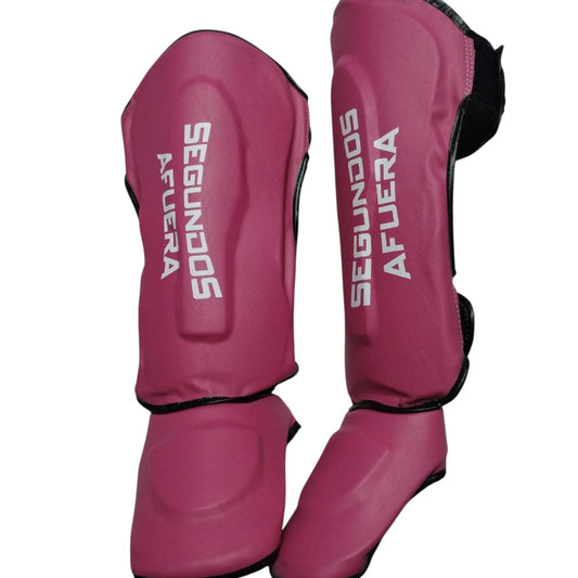 PROTECTOR DE TIBIA RIGIDO PROFESIONAL FUCSIA