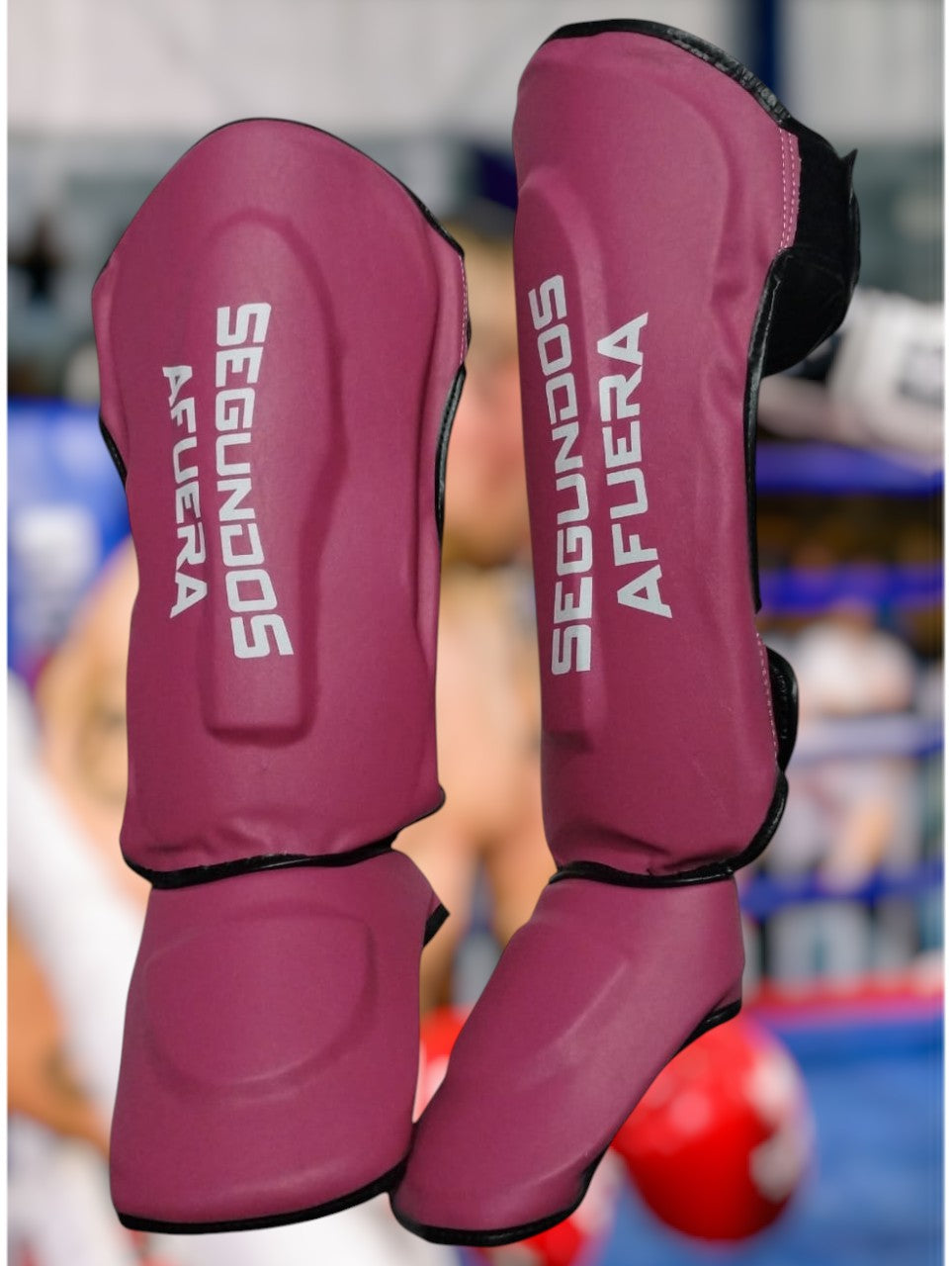 PROTECTOR DE TIBIA RIGIDO PROFESIONAL FUCSIA