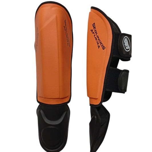 PROTECTOR DE TIBIA RIGIDO PROFESIONAL NARAJA.
 MODELO ESCARLATA.