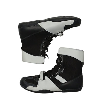 BOTA NEGRA CON BLANCO