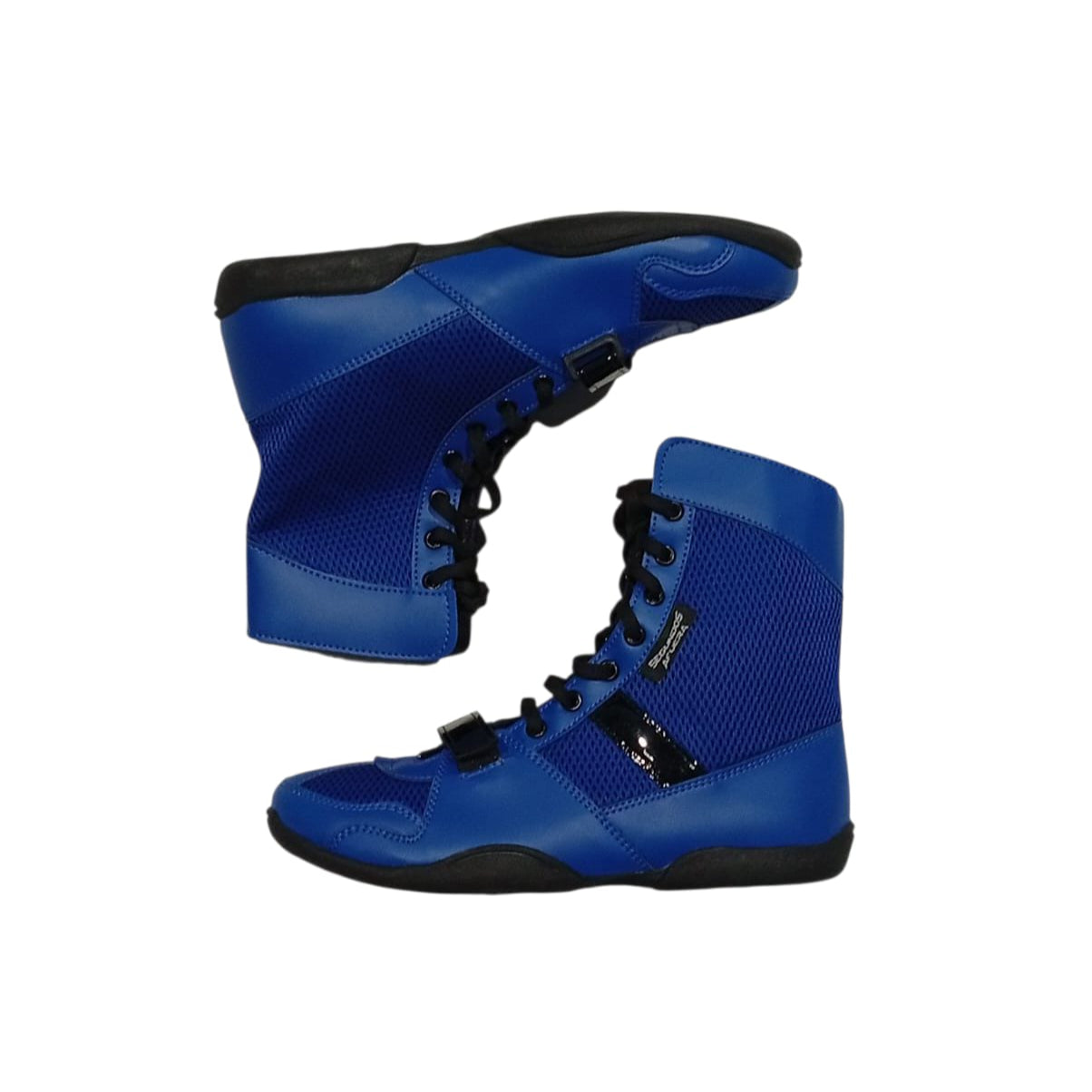 BOTA AZUL CON NEGRO